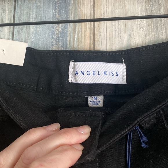 NWT Angel Kiss Black Wash Long Denim Skirt | Size Medium - Picture 7 of 8